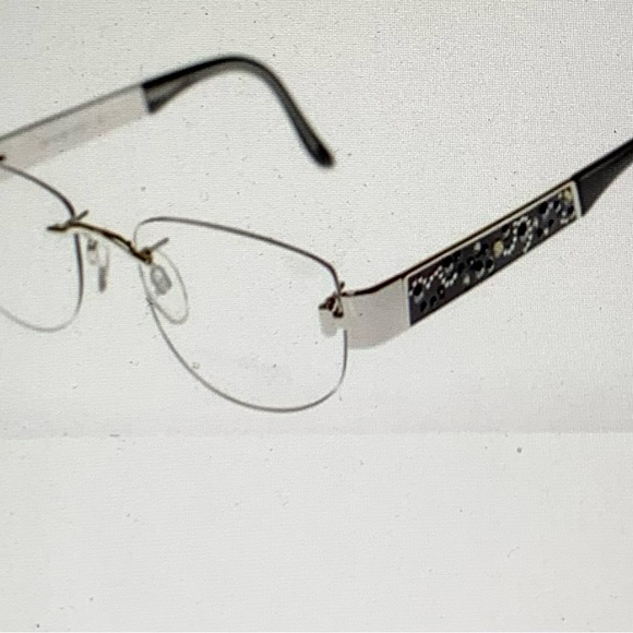 New Women’s Authentic Daniel Swarovski Drill Mount eyeglasses - Picture 3 of 12